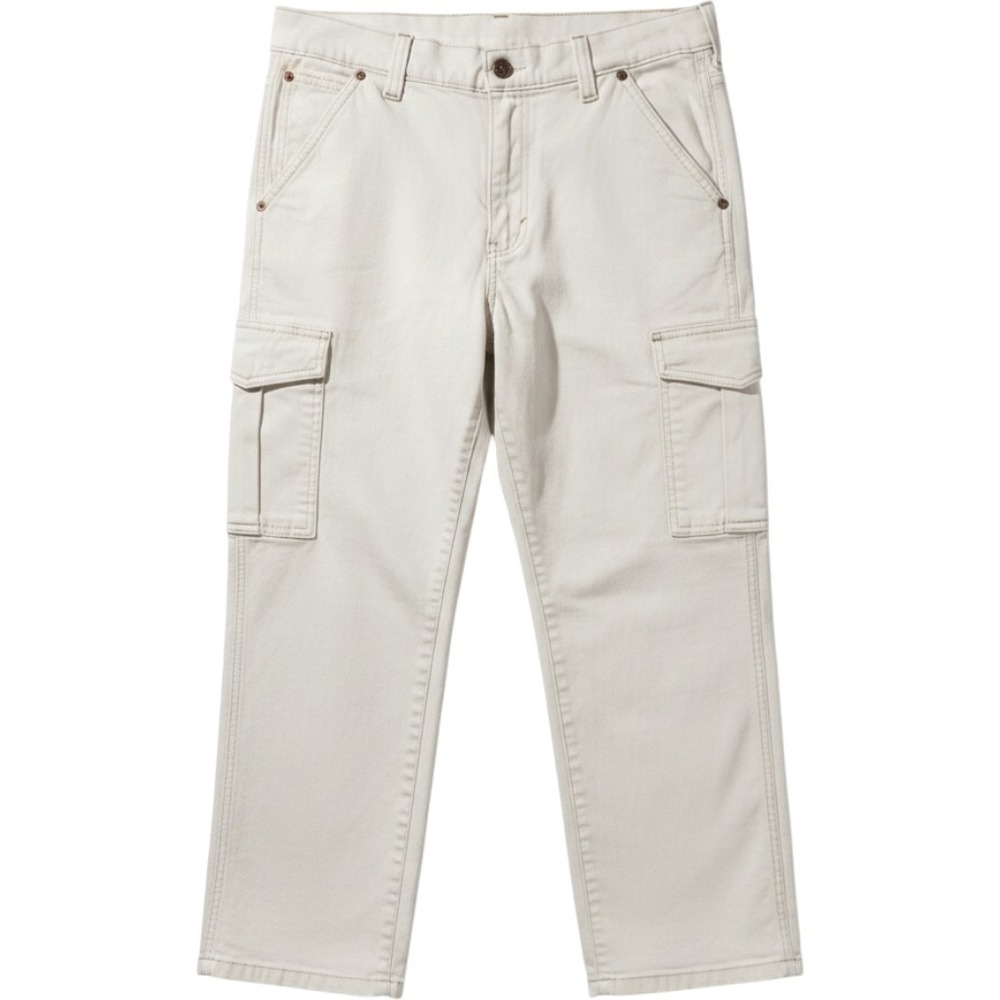 Gap 90s Loose Cargo Mid Rise Pants Optic White Denim Womens 30 x 29 10R